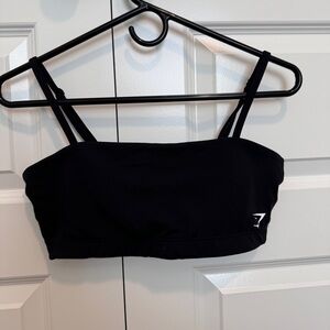Gymshark bandeau bra - black